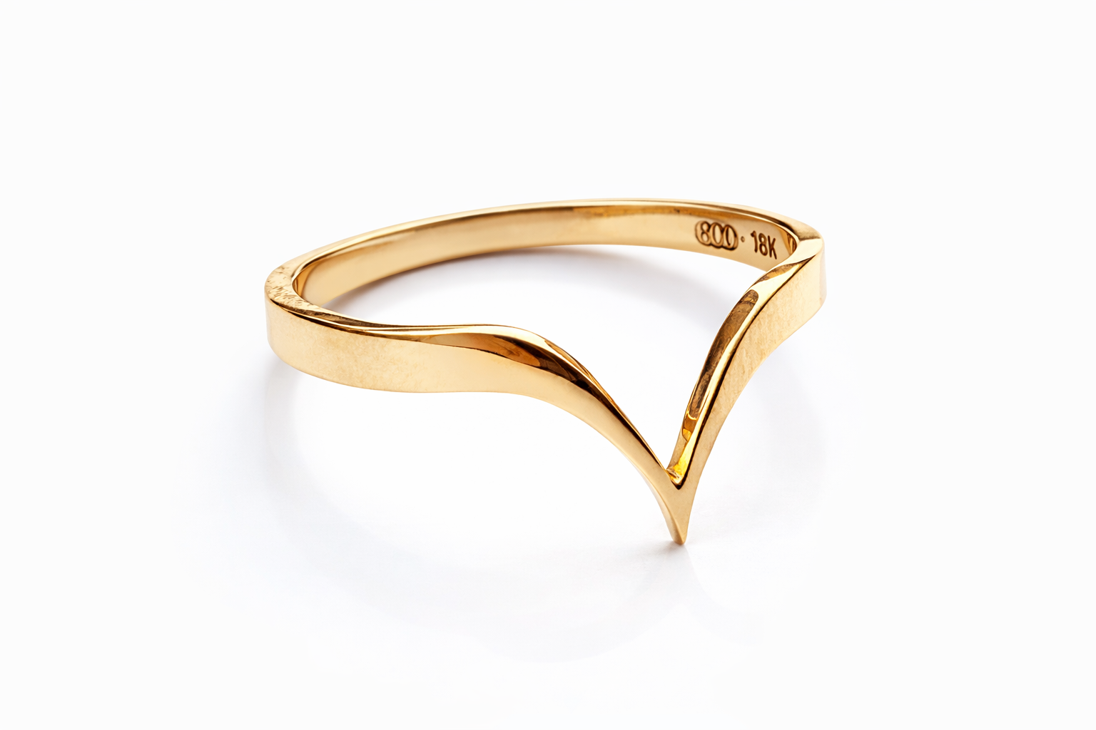 18k Gold Fabri Stackable Ring