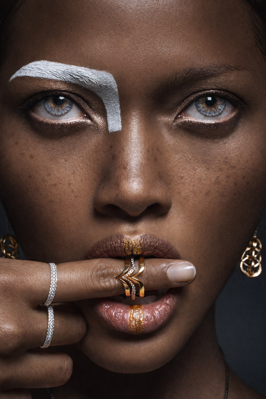 18k Gold and Diamonds Fabri Stackable Ring