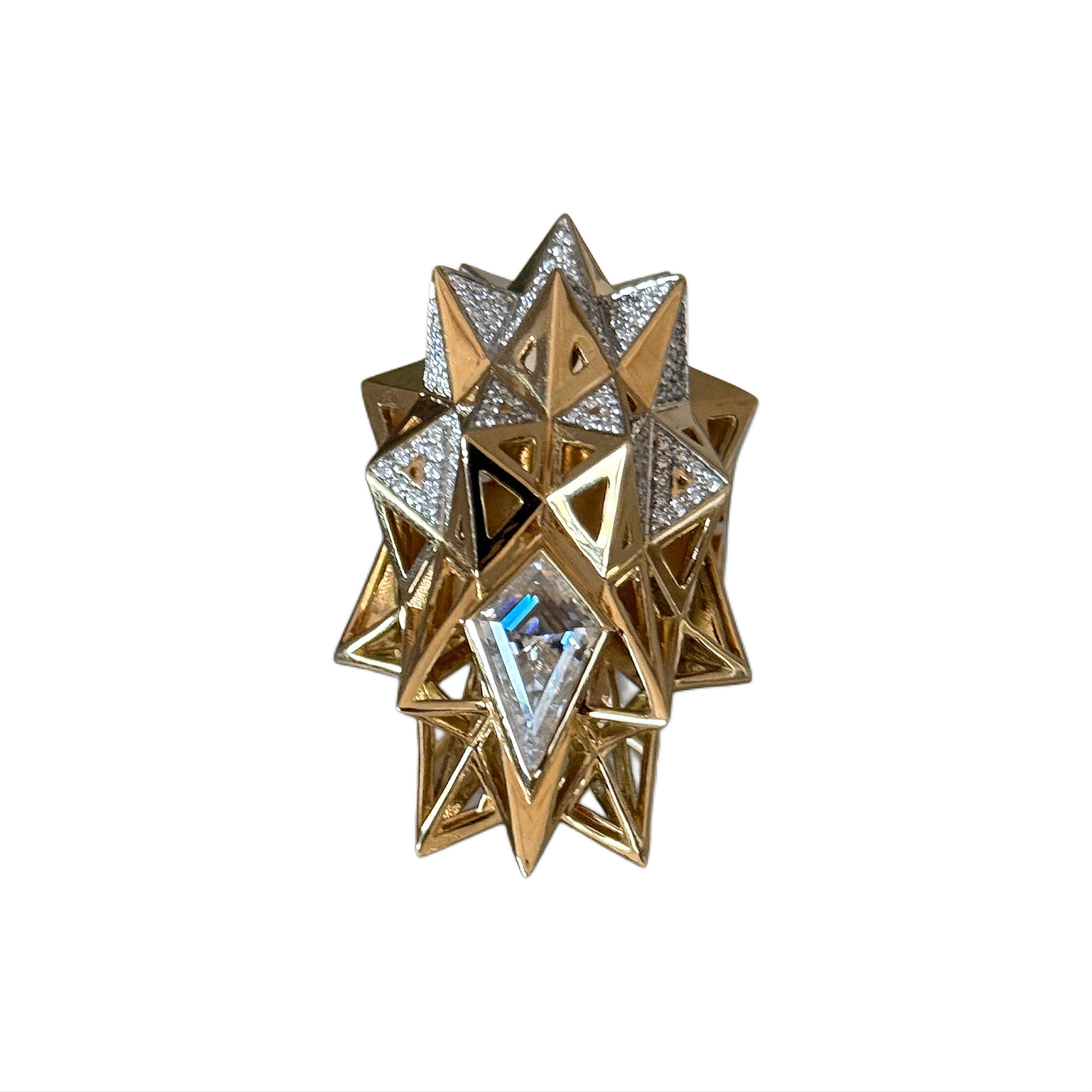 Kite-cut Diamond Gold Ring