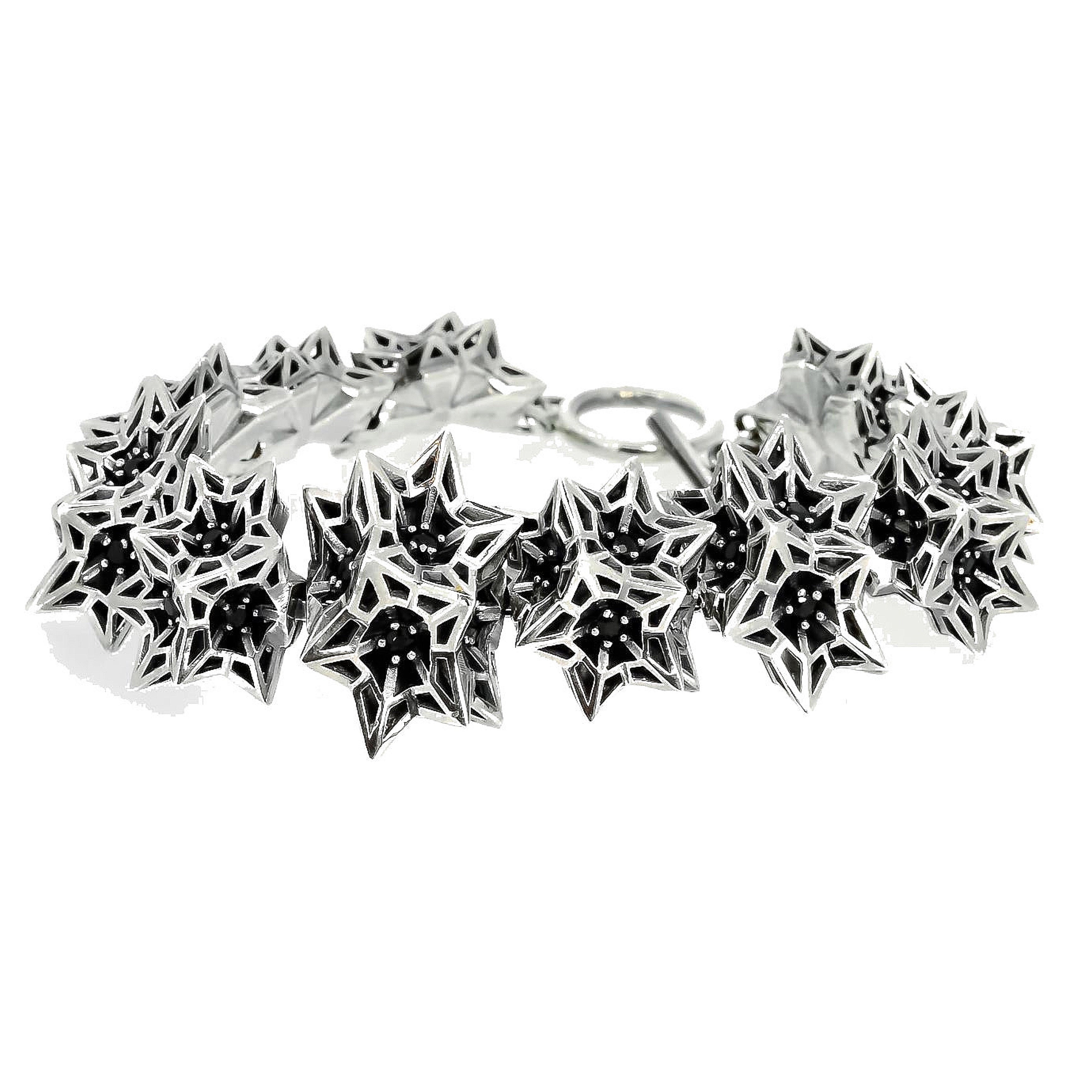 Helix Frame Silver Bracelet