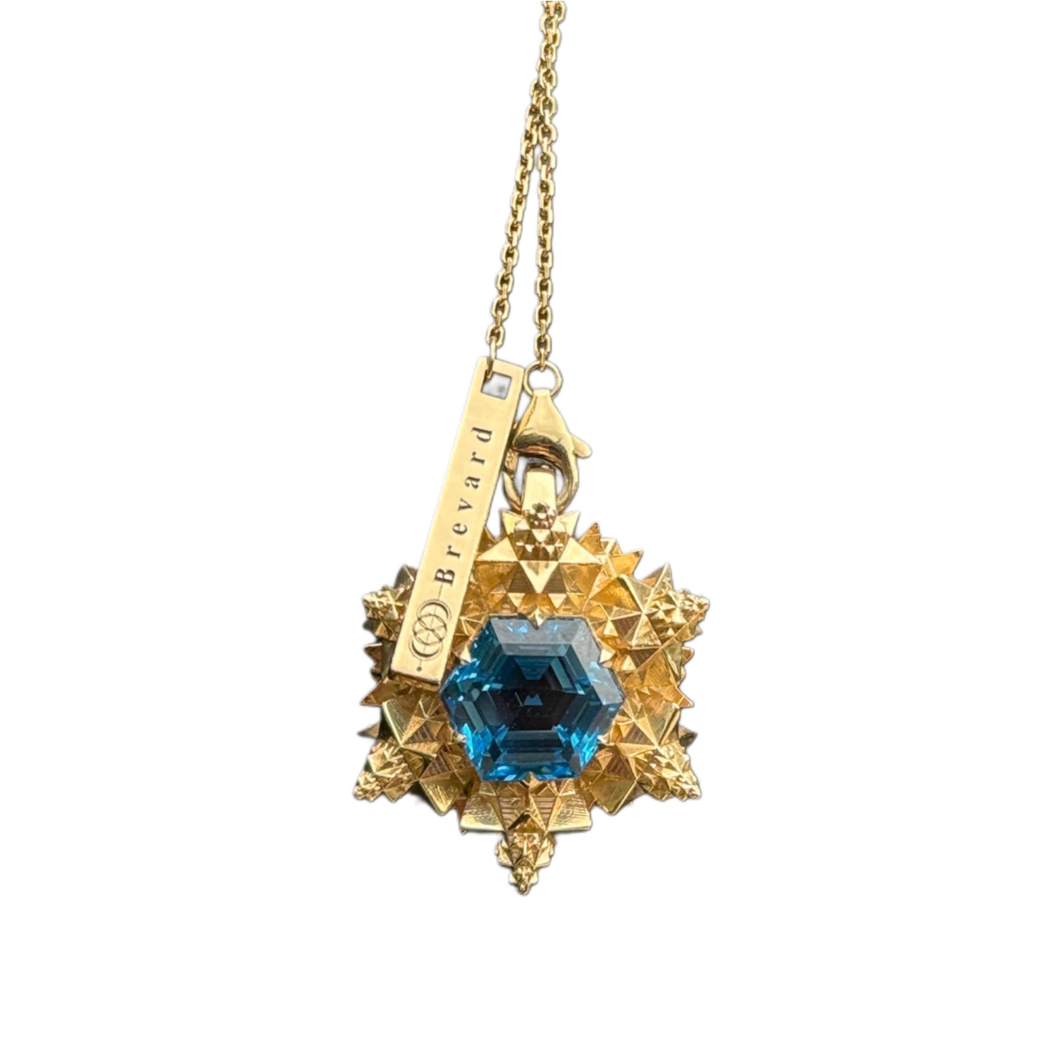Cosmic 18K Gold Creation Pendant