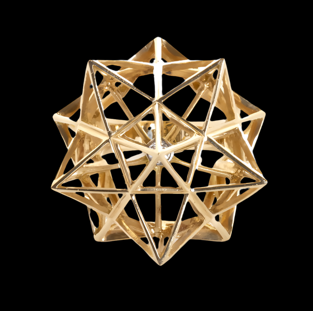 Framework Star Diamond Gold Ring