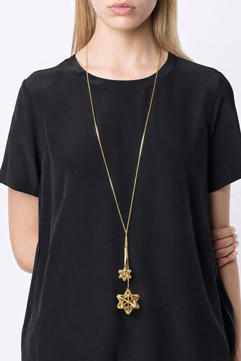 Frame Diamond and 18k Gold Pendant John Brevard 1