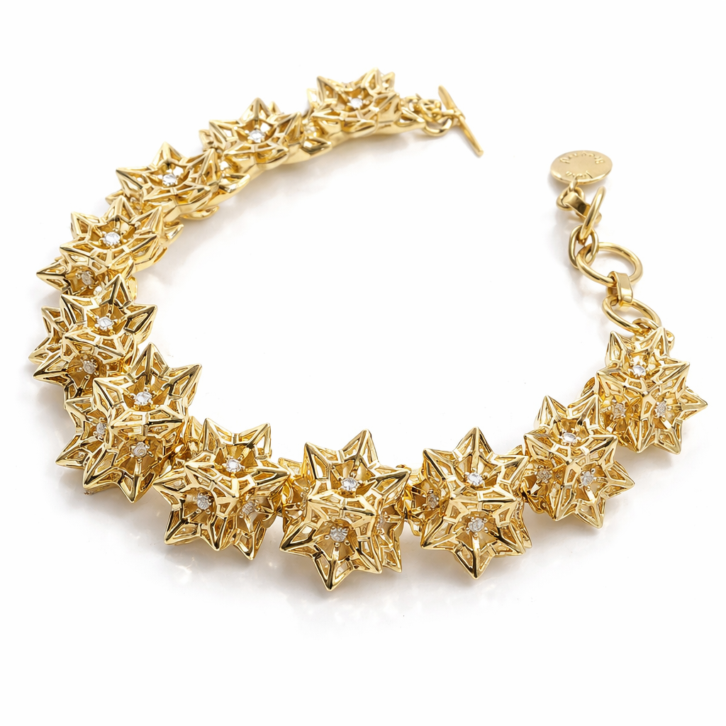Helix Frame Gold Bracelet