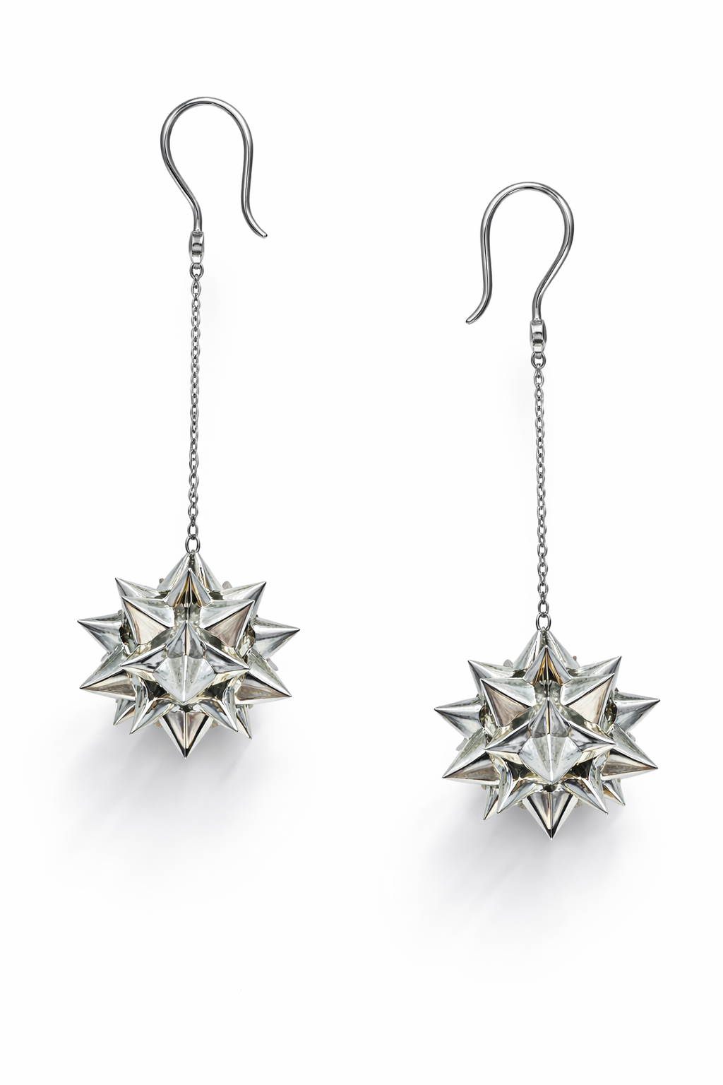 Nova Sapphire Dangle Silver Earrings