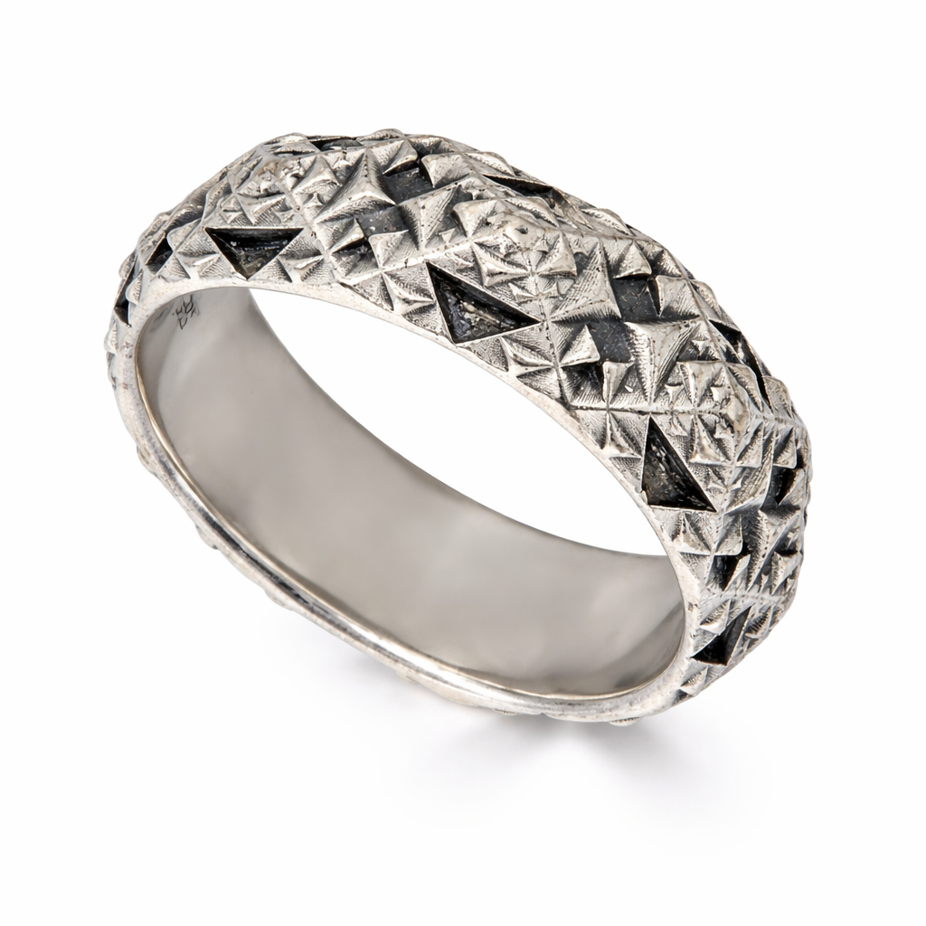 Thoscene Silver Band Ring