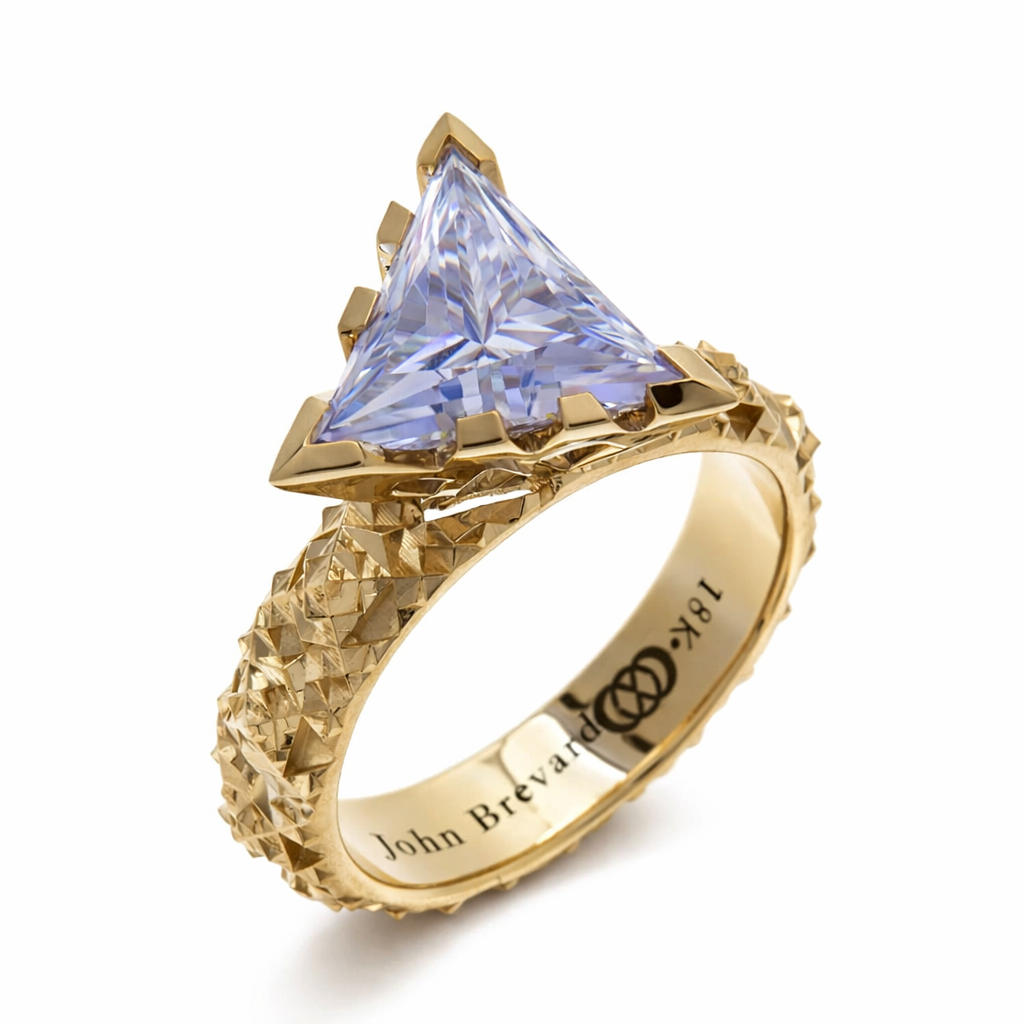 Trident 18K Gold Ring