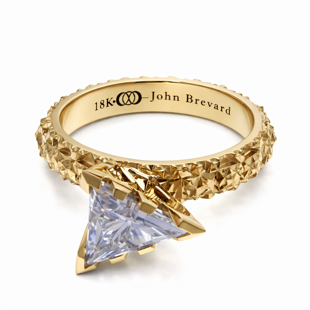 Trident 18K Gold Ring