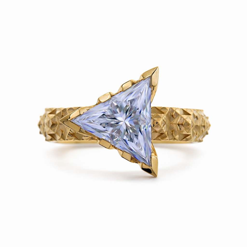 Trident 18K Gold Ring