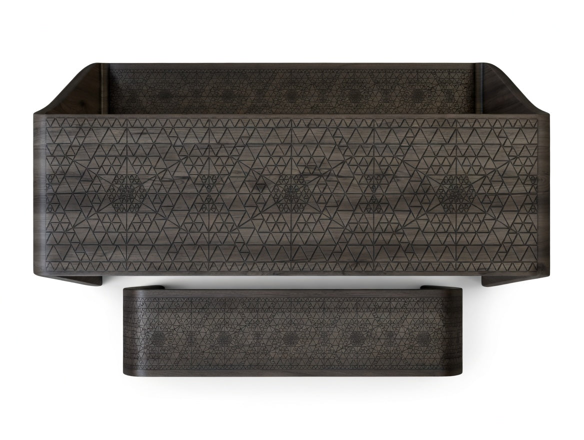 Fractal Solid Teak Picnic Table & Bench