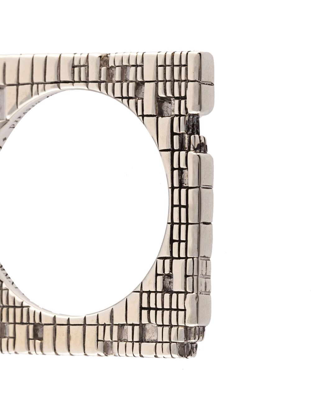 Torus Square Silver Stack Ring - John Brevard