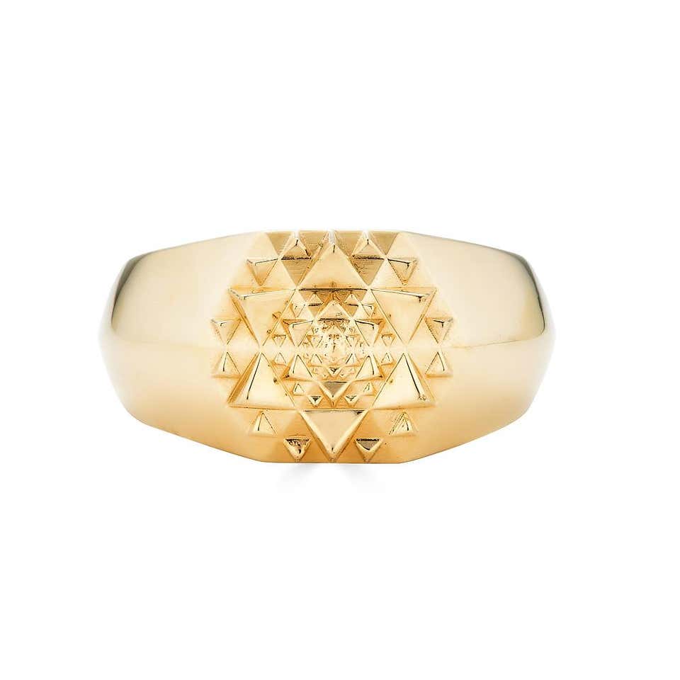 Unisex 18k Gold Sacred Signet Ring - John Brevard