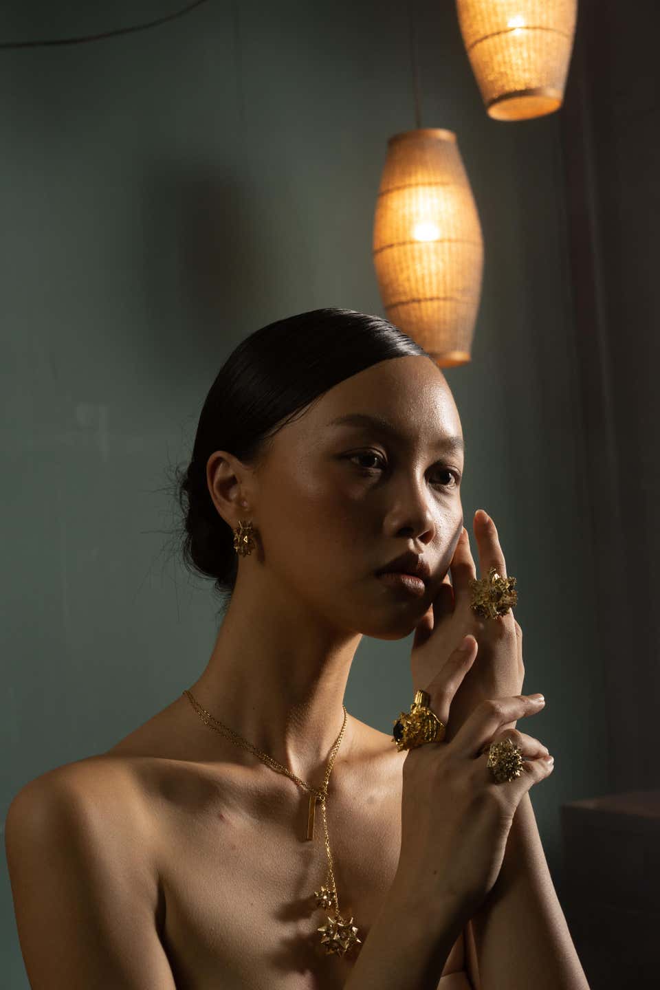 Stellated Stud Diamond and 18k Gold Earring - John Brevard
