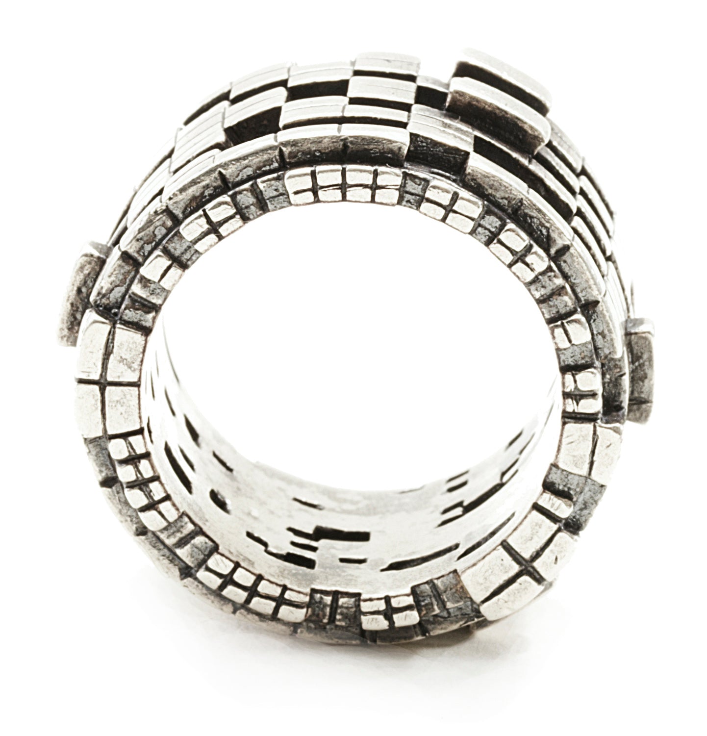 Brevard Silver Cube Ring