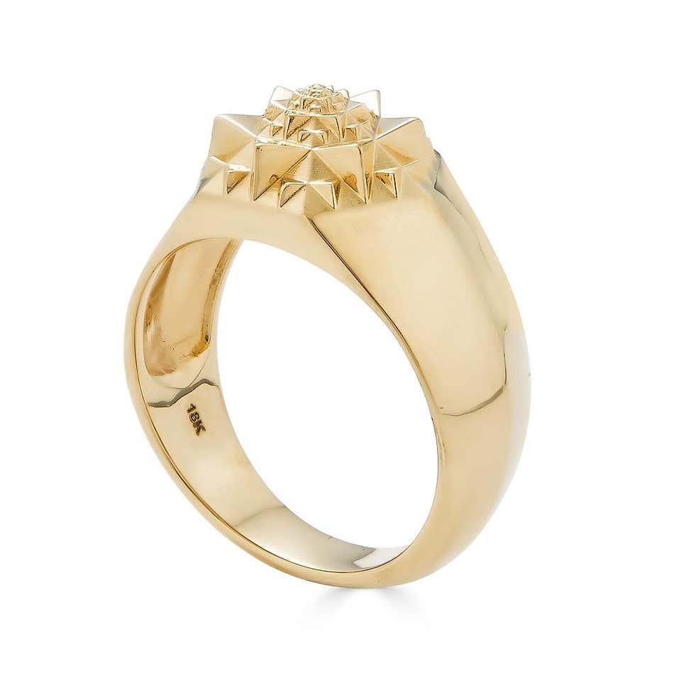 Unisex 18k Gold Sacred Signet Ring - John Brevard