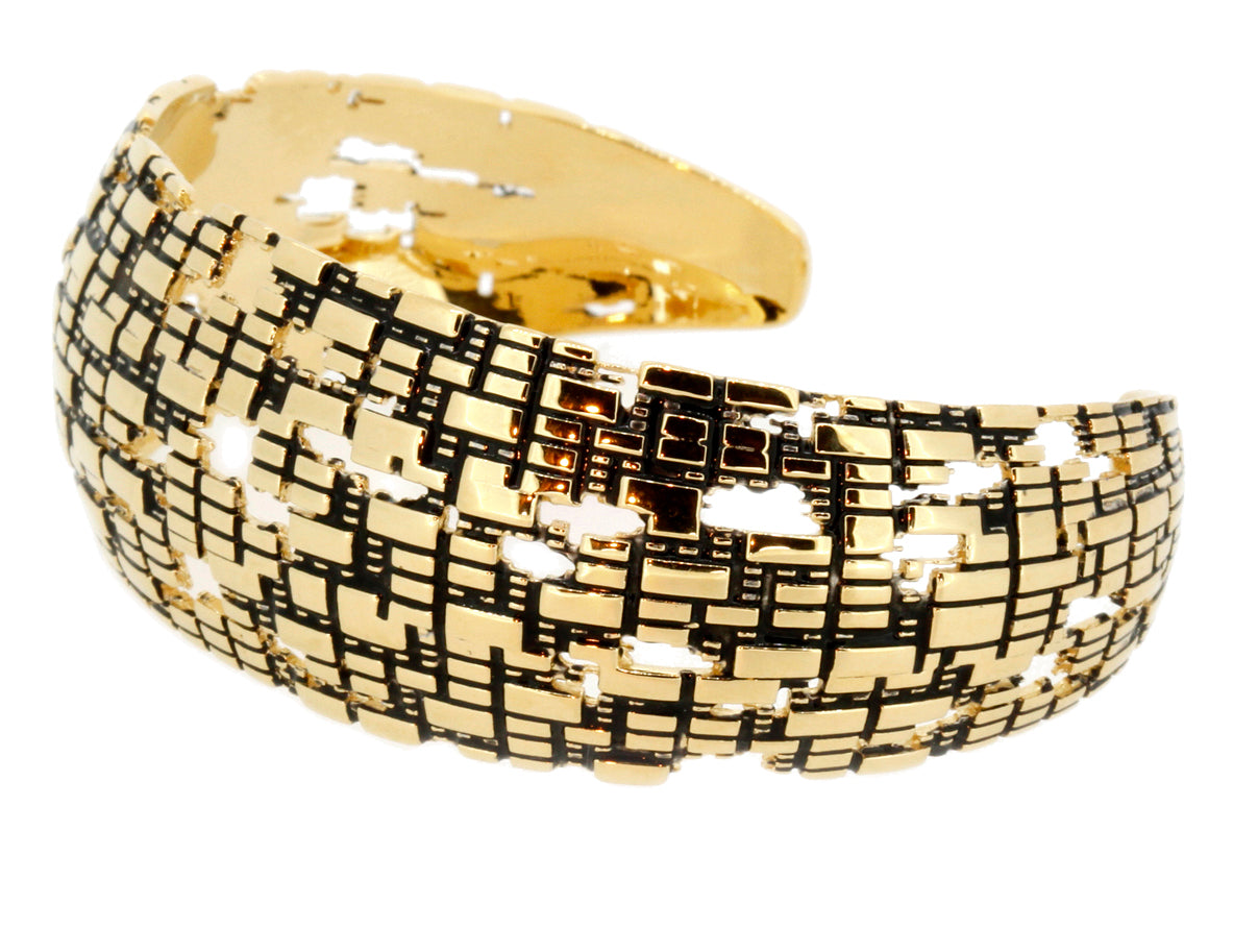 Bitcoin Blockchain Gold Cuff