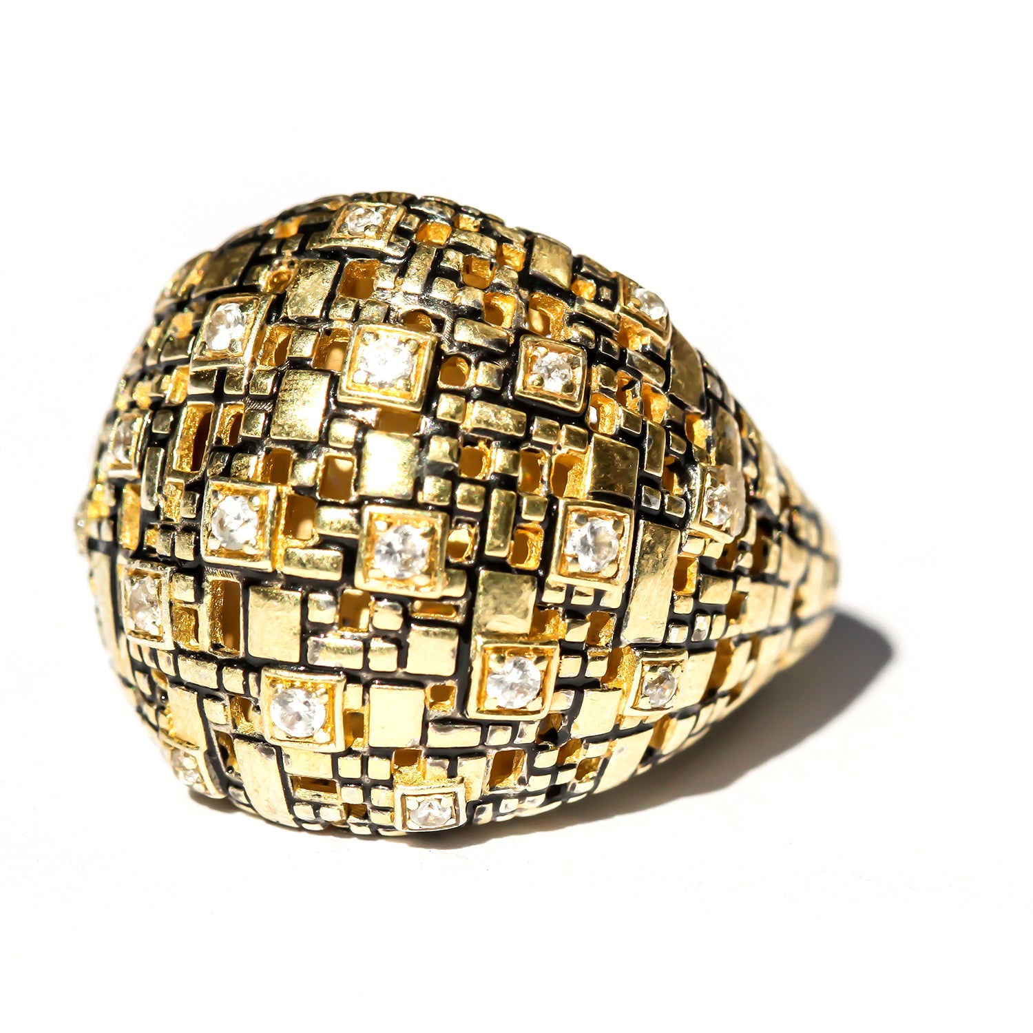 18k Yellow Gold Slim Dome Ring