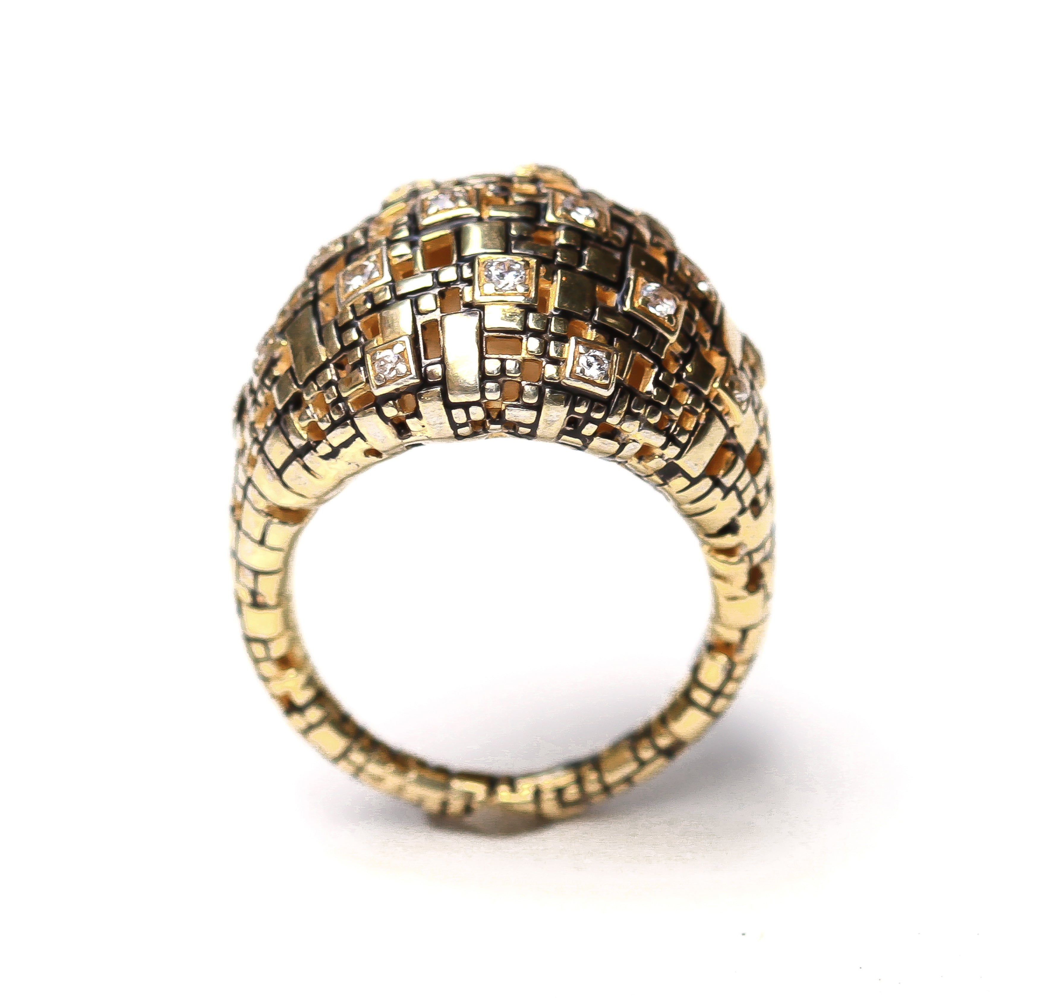 Gold Slim Dome Ring