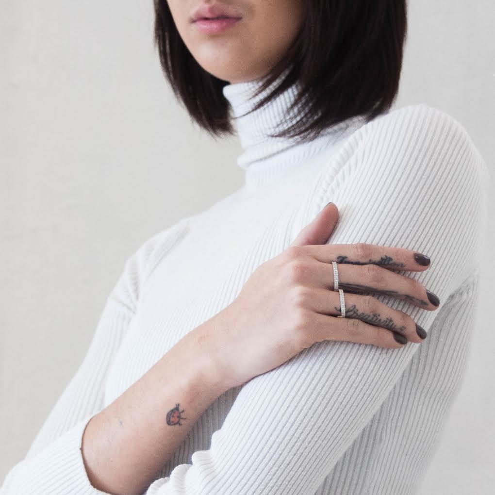 Fabri Infinity Single Loop Diamond and 18k Gold Ring - John Brevard