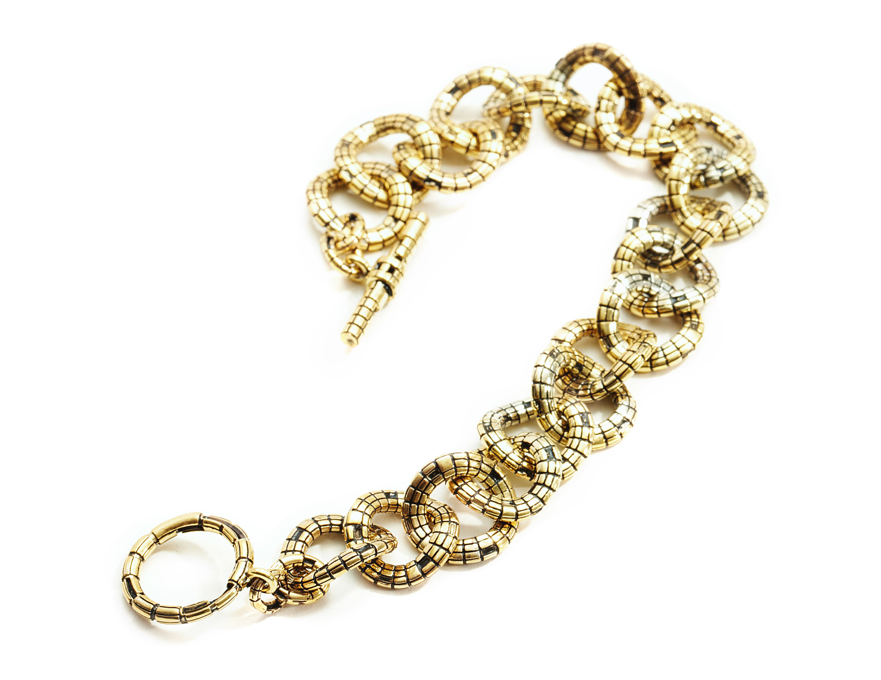 Gold Blockchain Bracelet - John Brevard