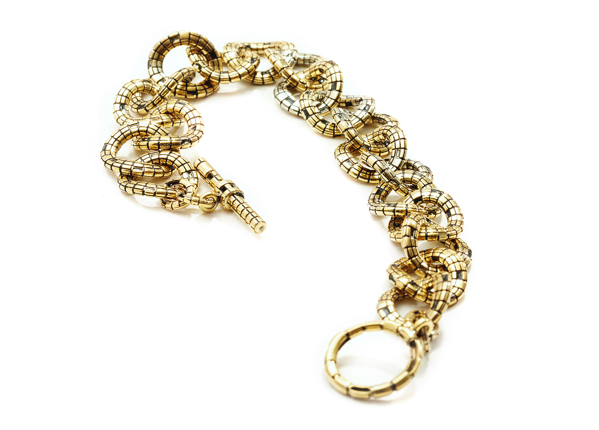 Gold Blockchain Bracelet - John Brevard