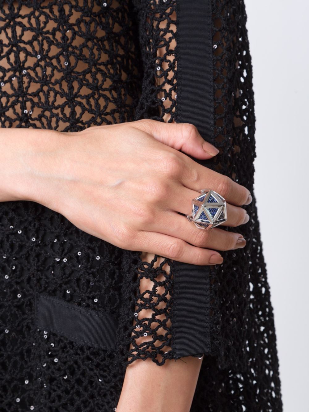 Icoso Blue Sapphire Silver Ring - John Brevard