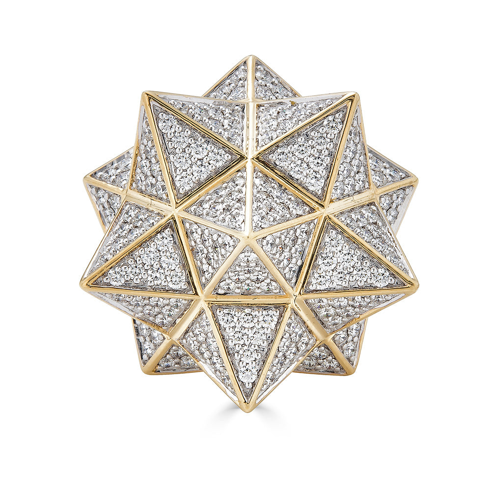 Rose Gold Star Tetra Diamond Ring - John Brevard