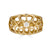 18k Gold and Web Diamond Ring