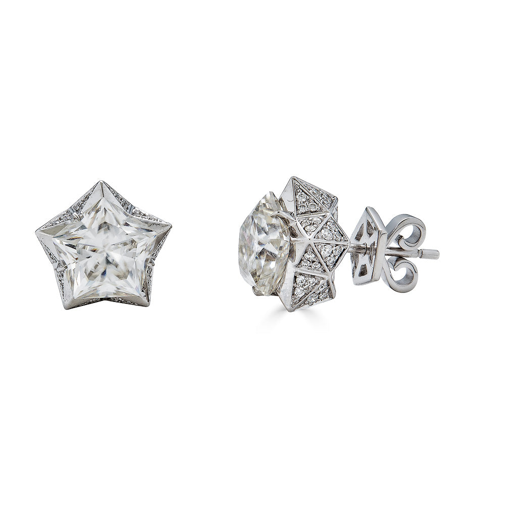 Starlight Platonic Gold Earrings