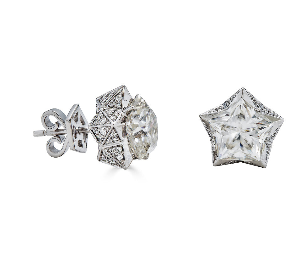 Starlight Platonic Gold Earrings - John Brevard