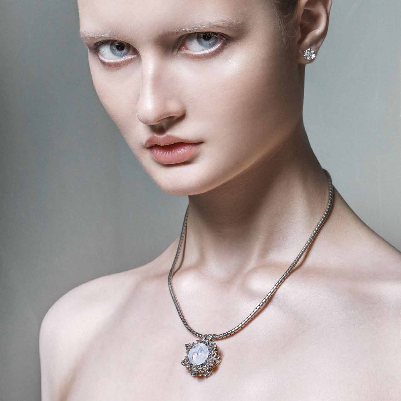 Thoscene New Beginning Pendant with Moonstone - John Brevard