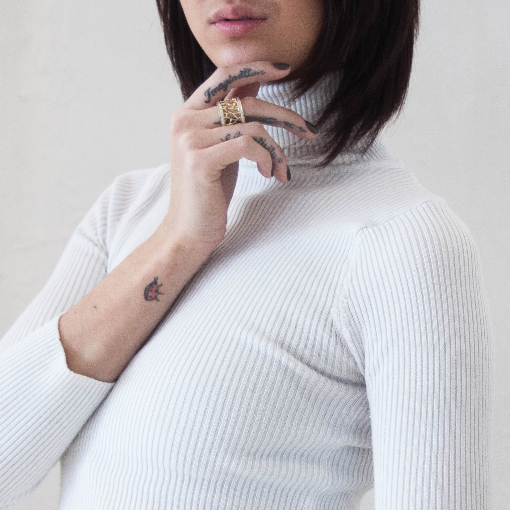 Web Frame Diamond and 18k Gold Ring - John Brevard