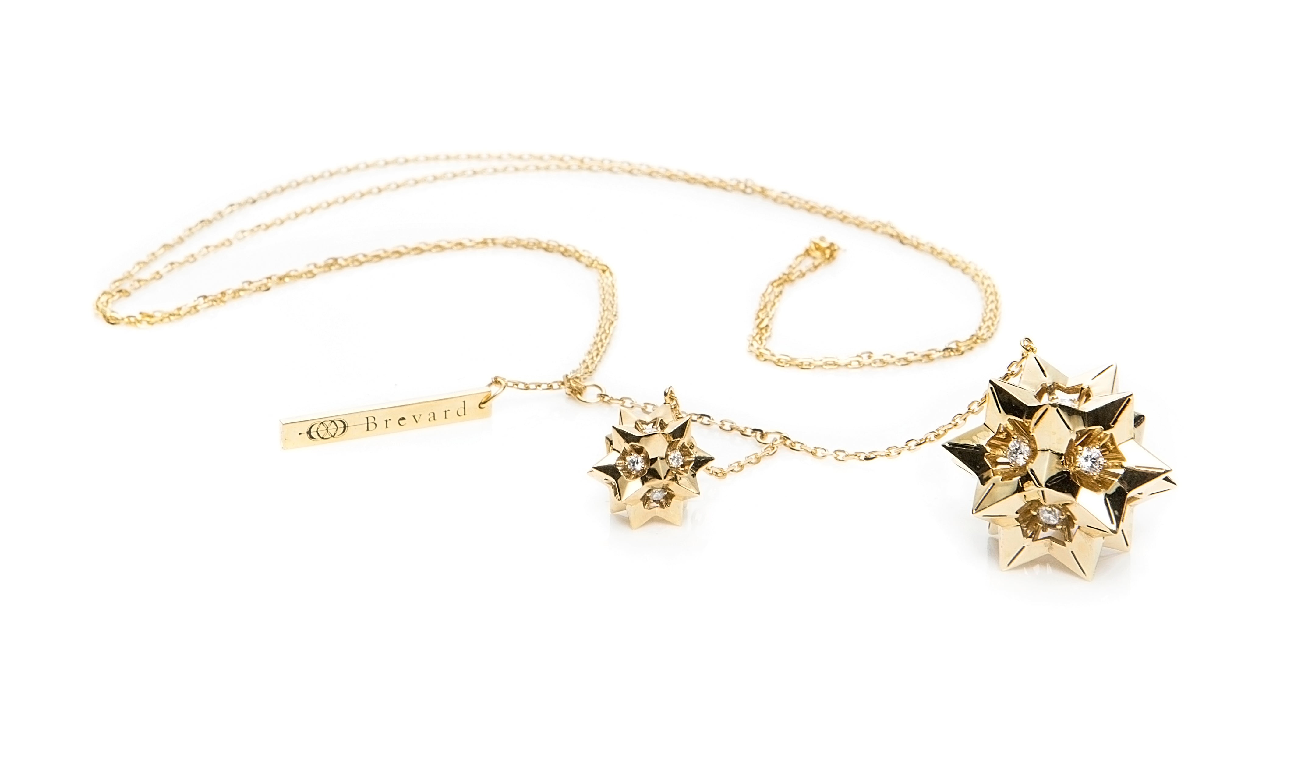 Helix Diamond Gold Pendant - John Brevard