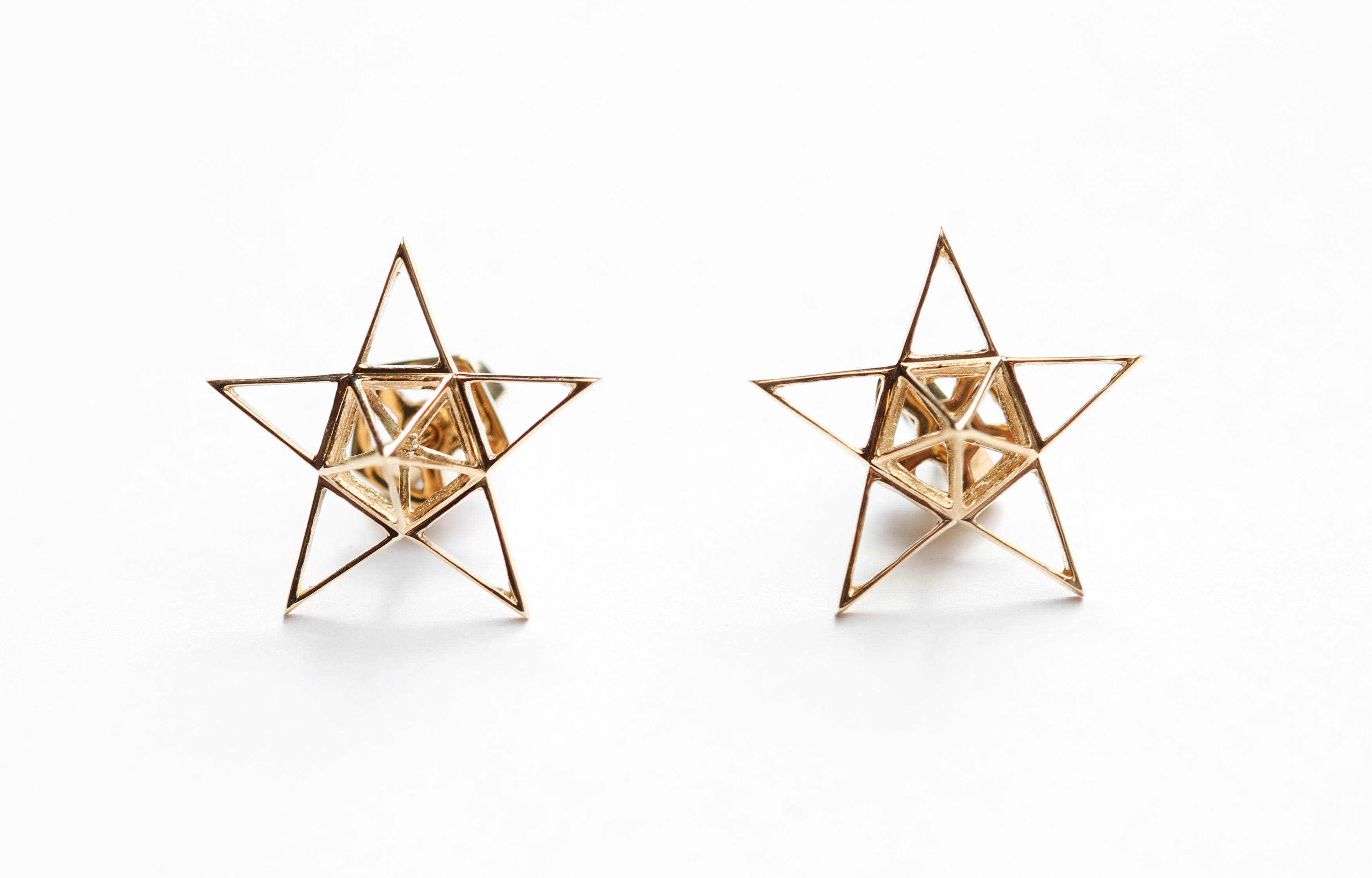 Open Frame Star Earrings