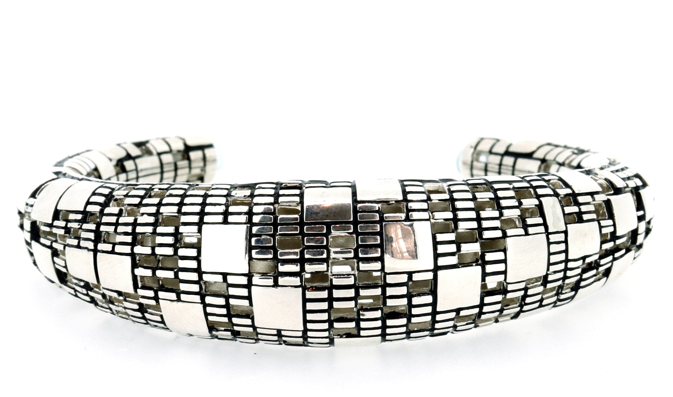 Blue Topaz Silver Cuff