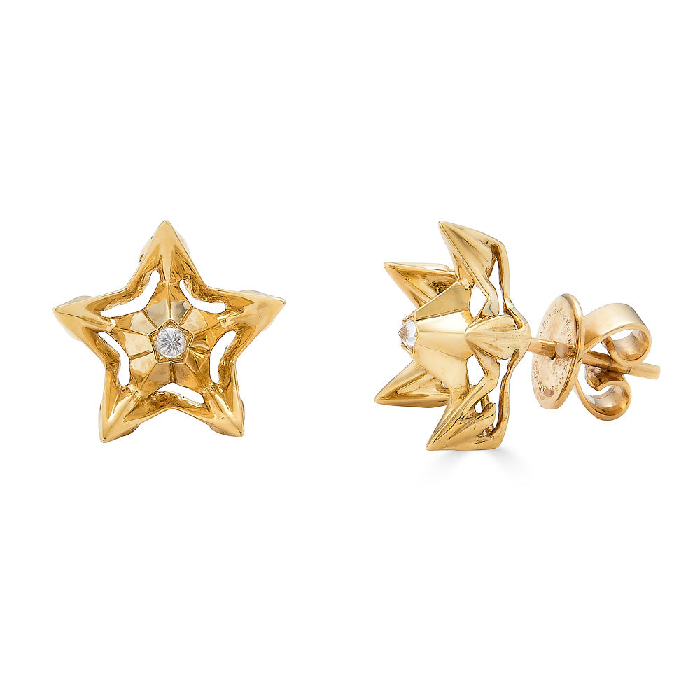 Nova Wrap Diamond Stud Earrings - John Brevard