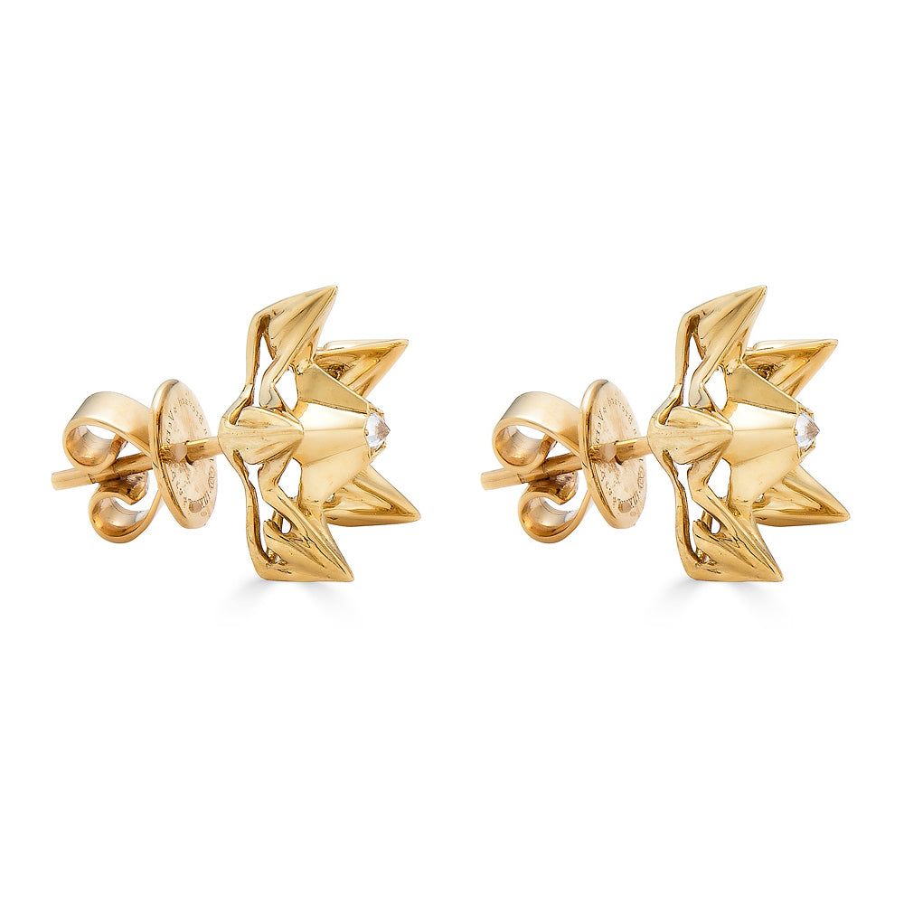 Nova Wrap Diamond Stud Earrings - John Brevard
