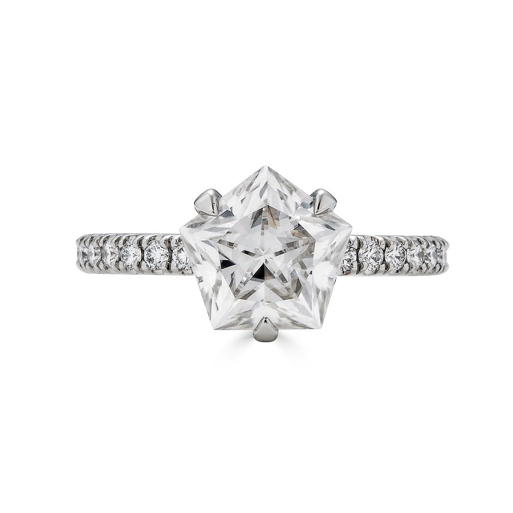 Customizable Starlight Engagement Ring