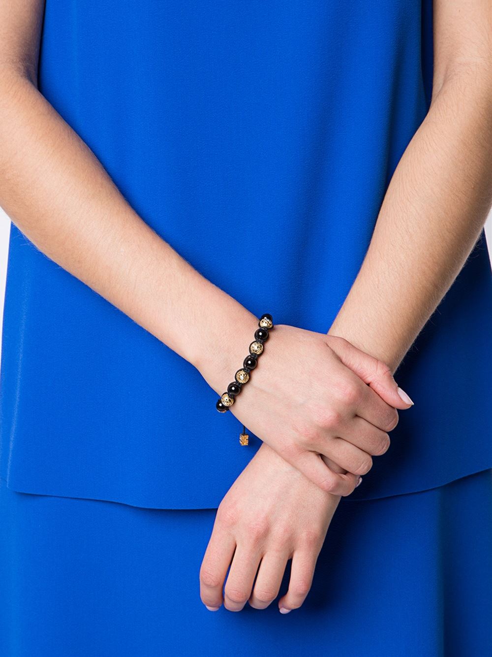 Blockchain Diamond and Gold Bead Bracelet - John Brevard