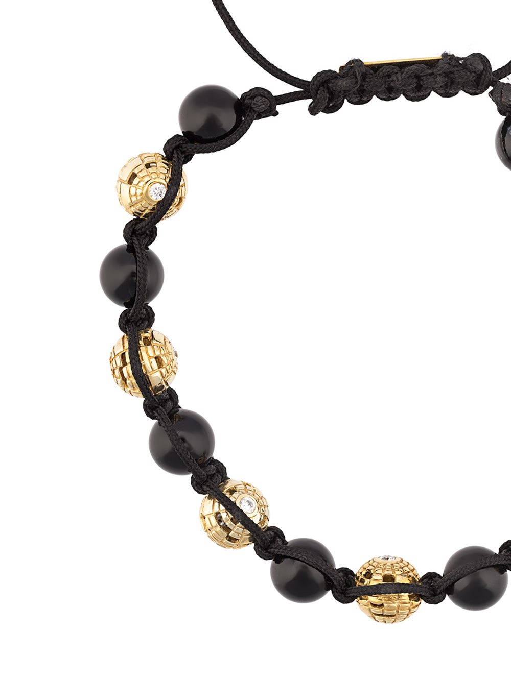 Blockchain Diamond and Gold Bead Bracelet - John Brevard