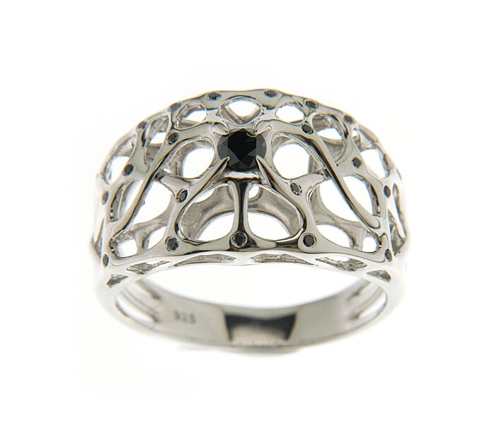Web Silver Ring - John Brevard
