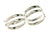 Fabri Infinity Double Loop Adjustable Silver Ring - John Brevard
