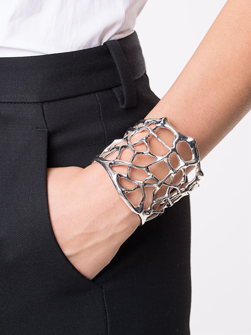 Thorn Petite Silver Cuff - John Brevard