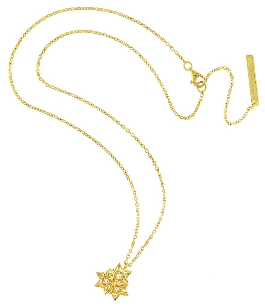 Tria Frame Diamond and 18k Gold Necklace - John Brevard