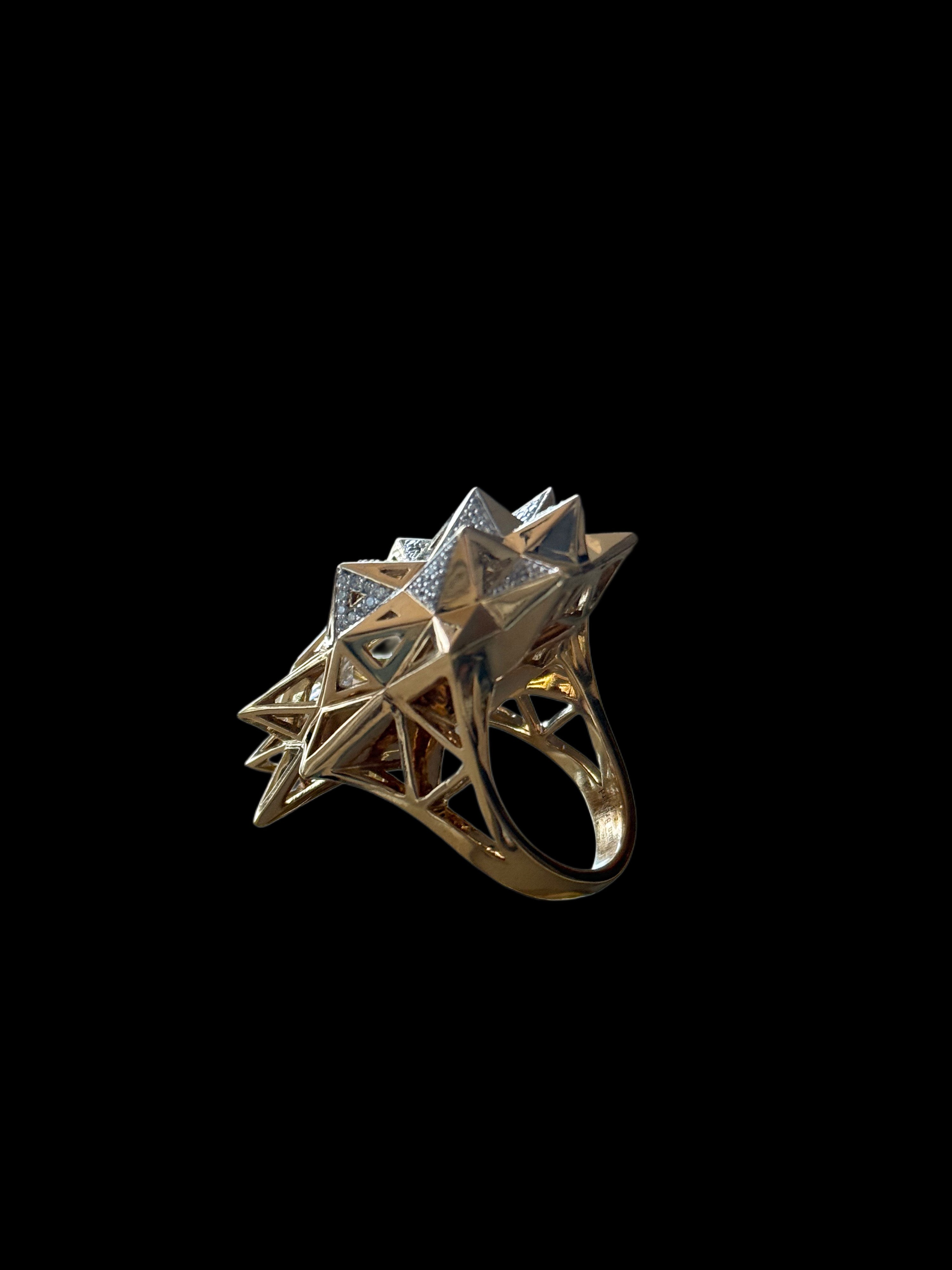 Kite-cut Diamond Gold Ring