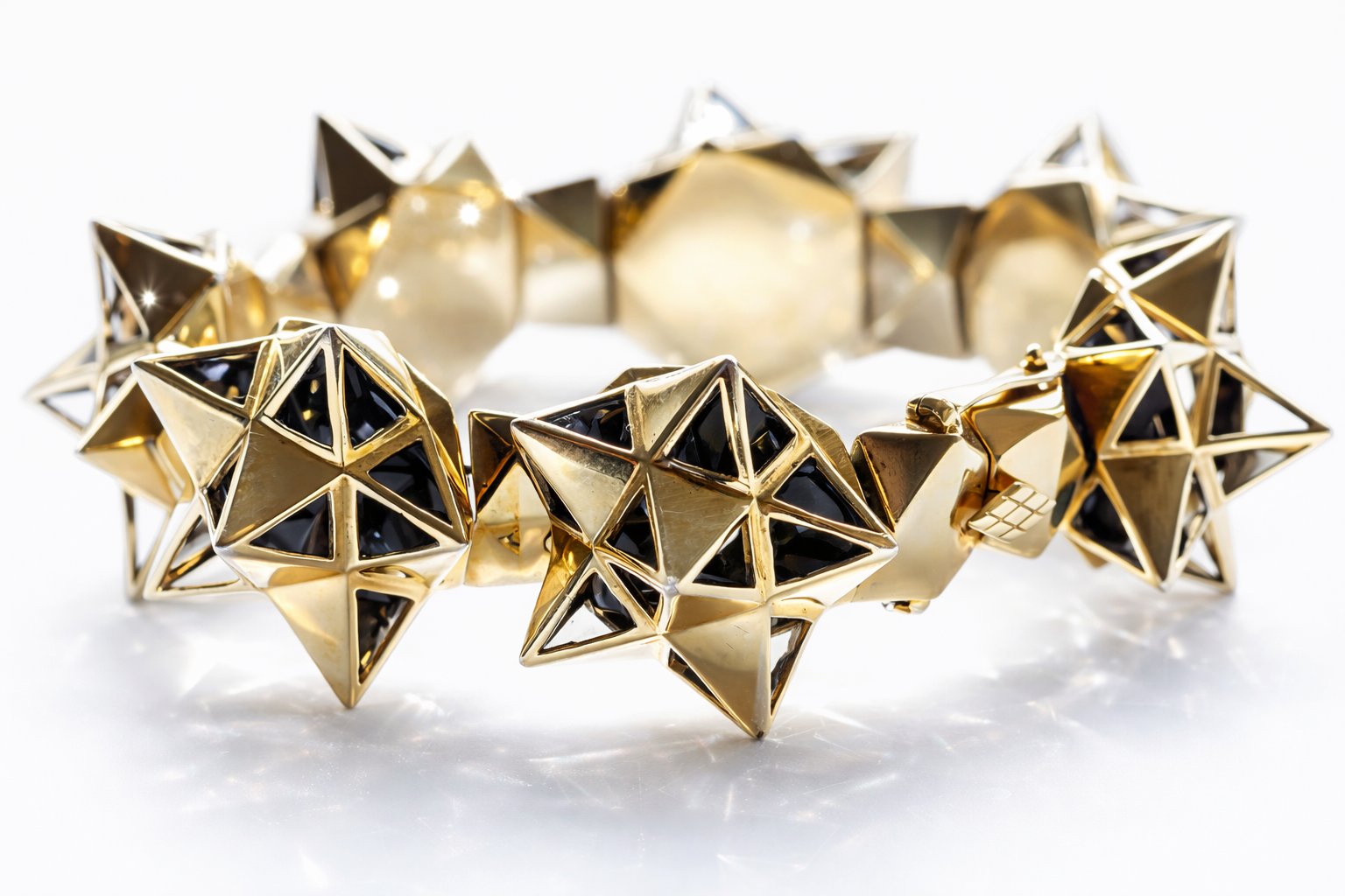 Framework 18k Gold Tetra Bracelet