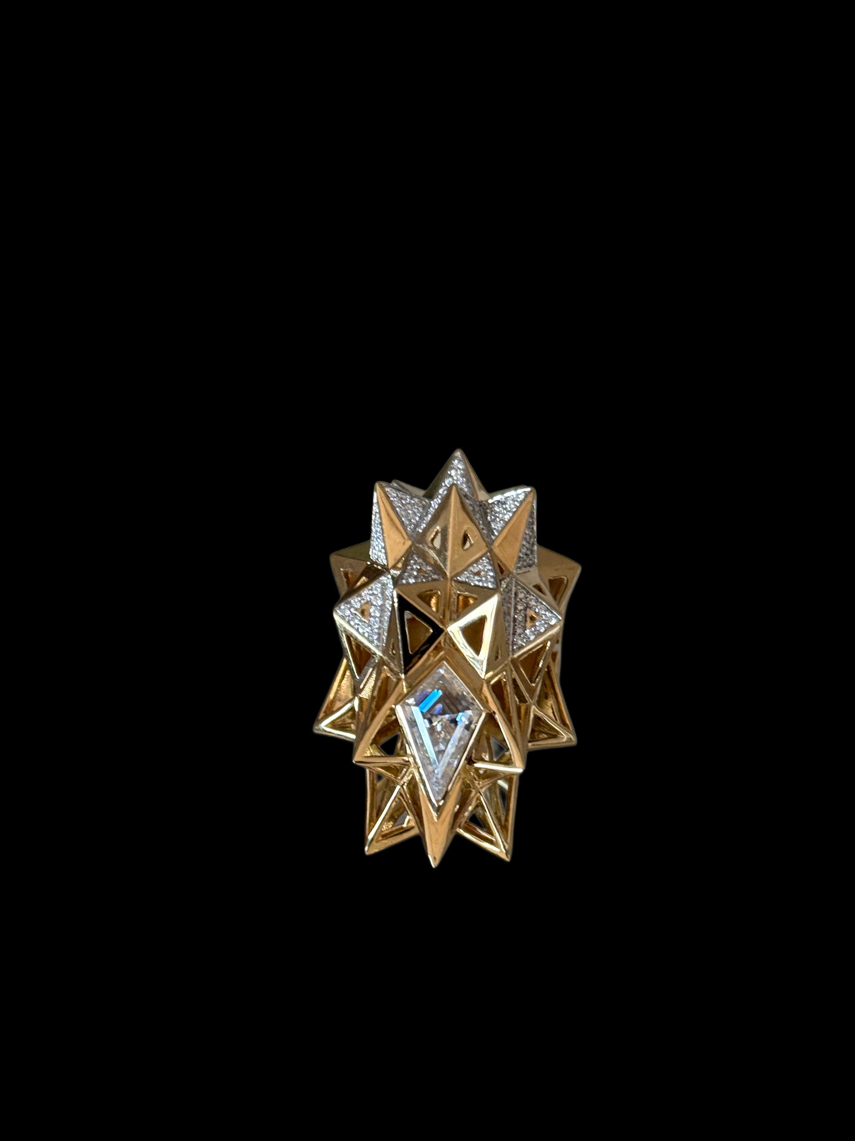 Kite-cut Diamond Gold Ring