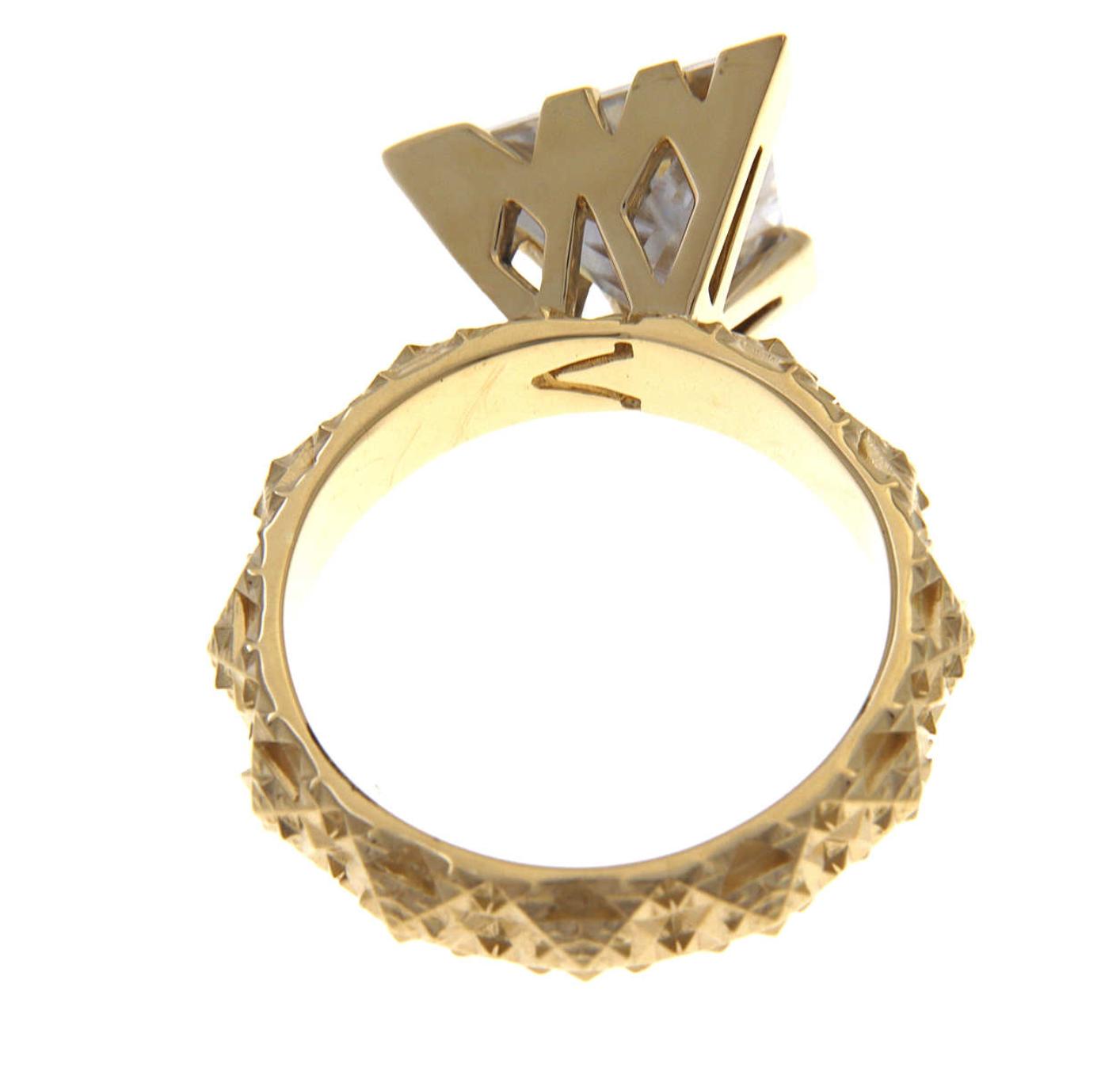 Trident 18K Gold Ring