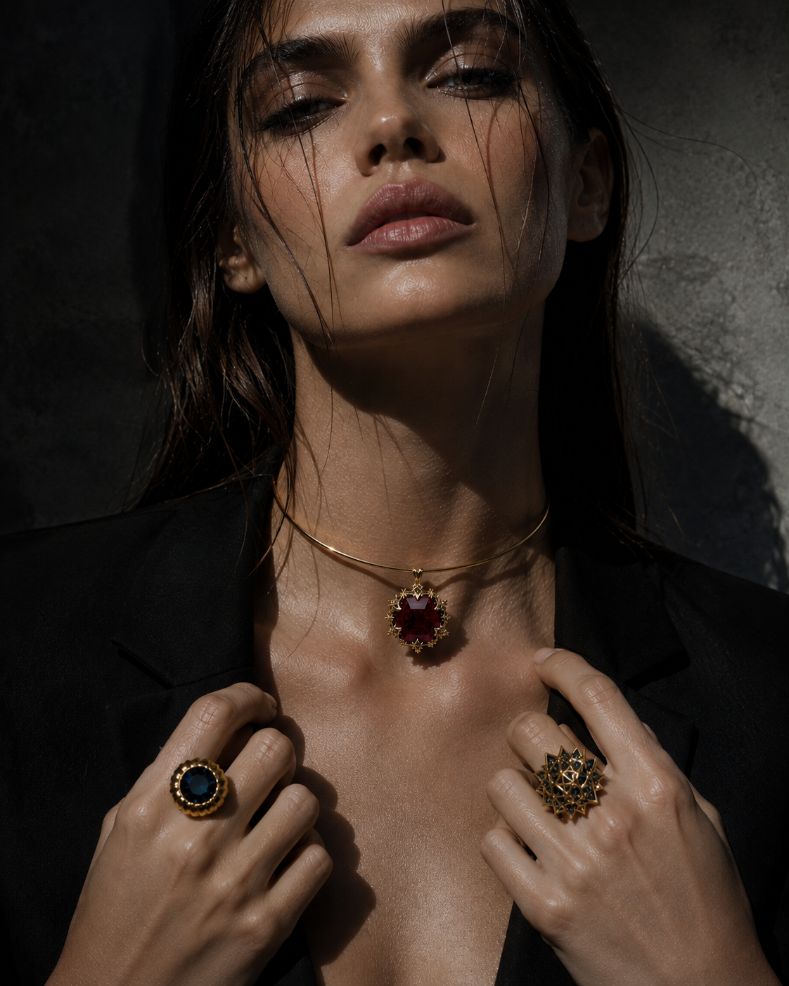 THOSCENE Garnet / Ruby Pendan
