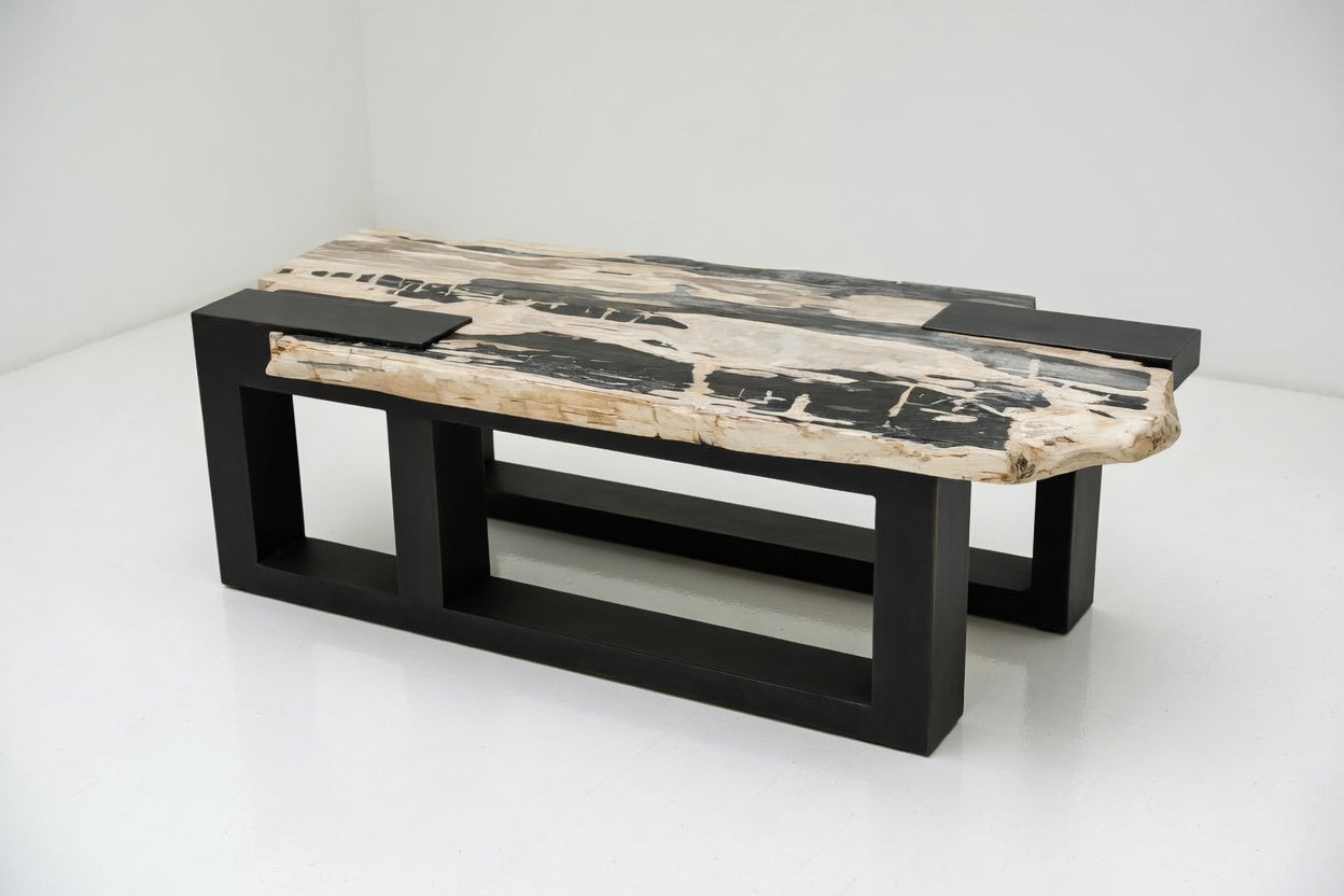 Petrified Wood Cubic Bench or Table